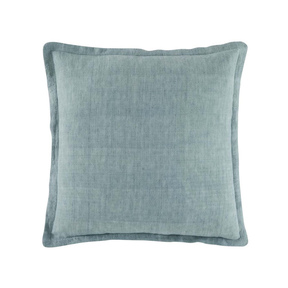 Linen Sage Square Filled Cushion