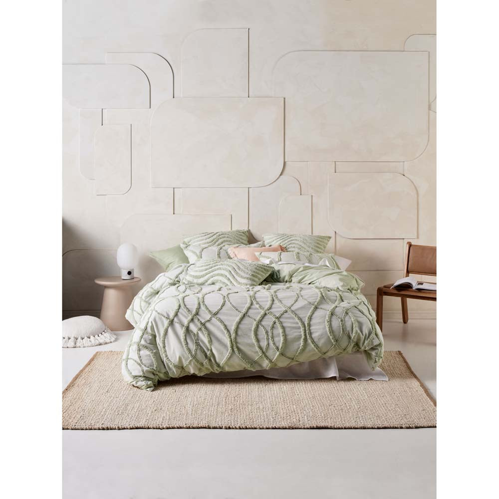 Amadora Wasabi Quilt Cover Set | Double Bed