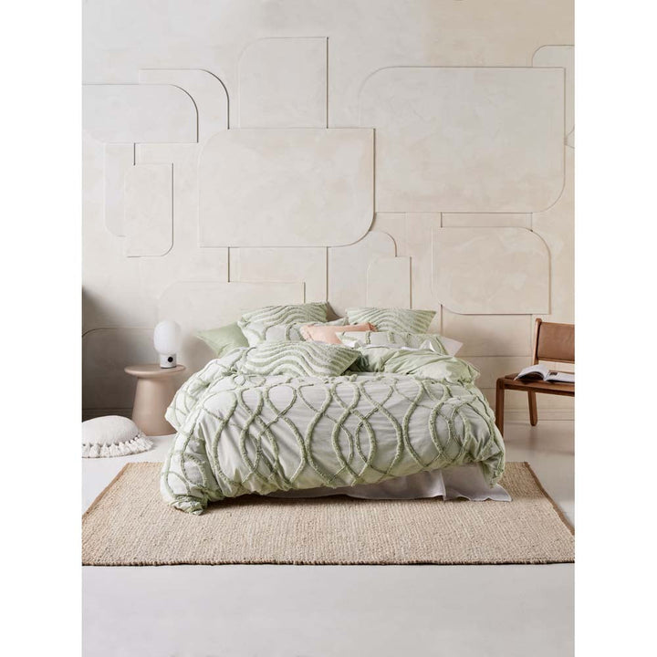 Amadora Wasabi Quilt Cover Set | Double Bed