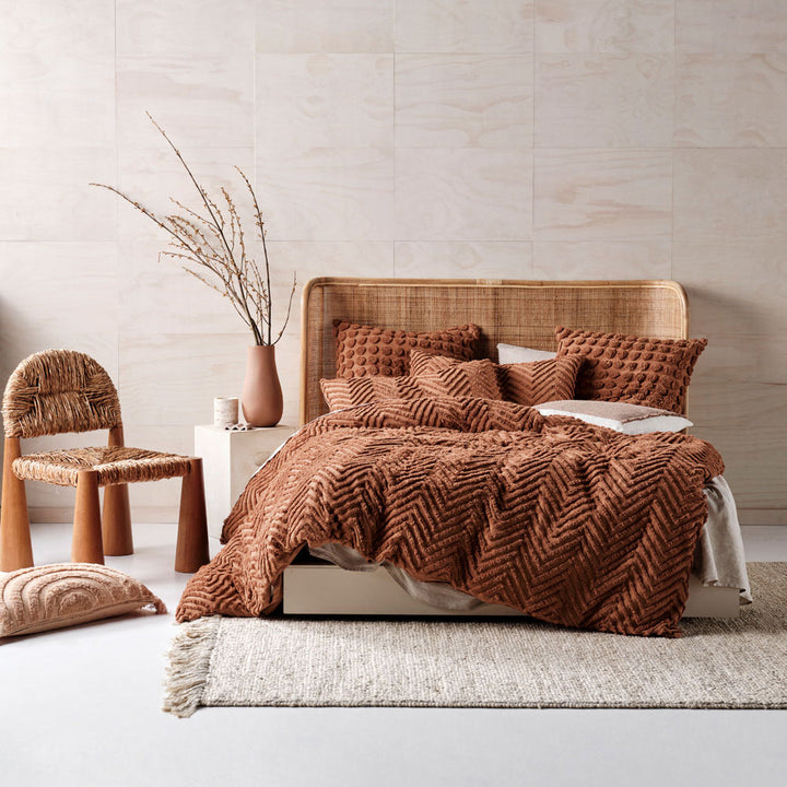 Fog Cinnamon Quilt Cover Set | Single Bed