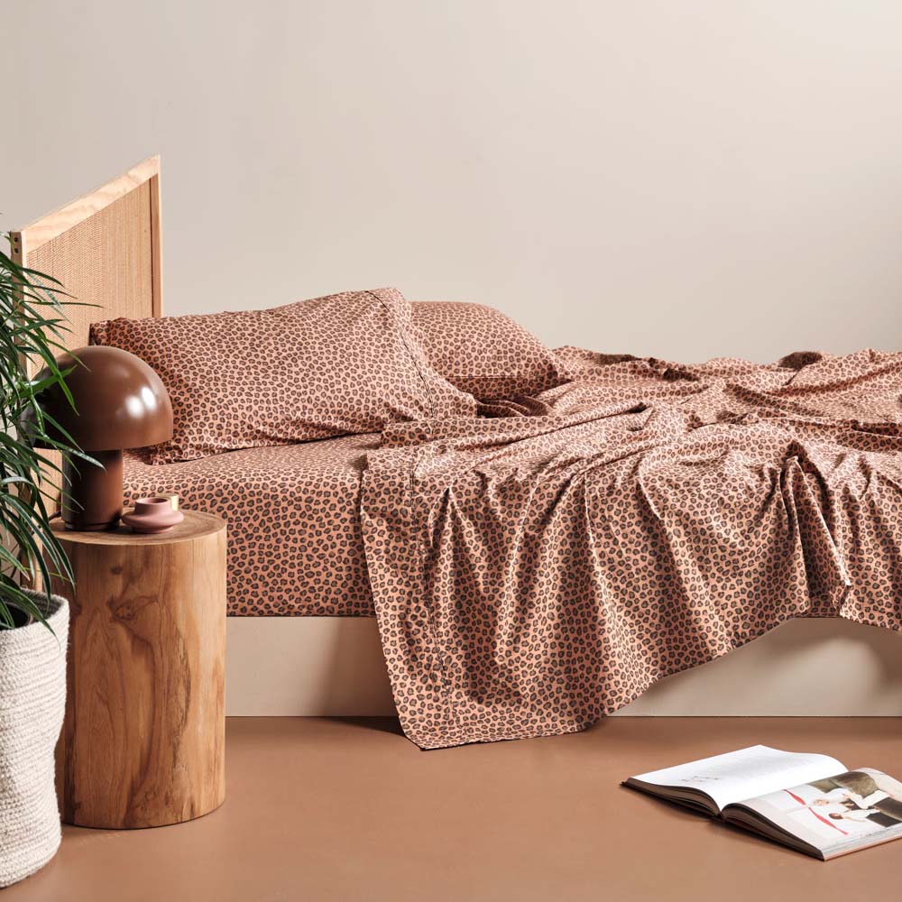 Goldie Brandy Sheet Set | Double Bed