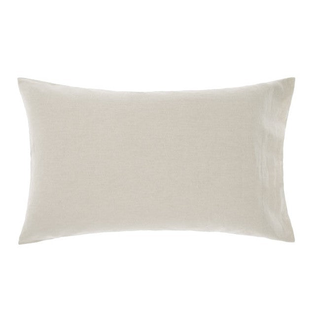 Nimes Natural Linen Standard Pillowcase