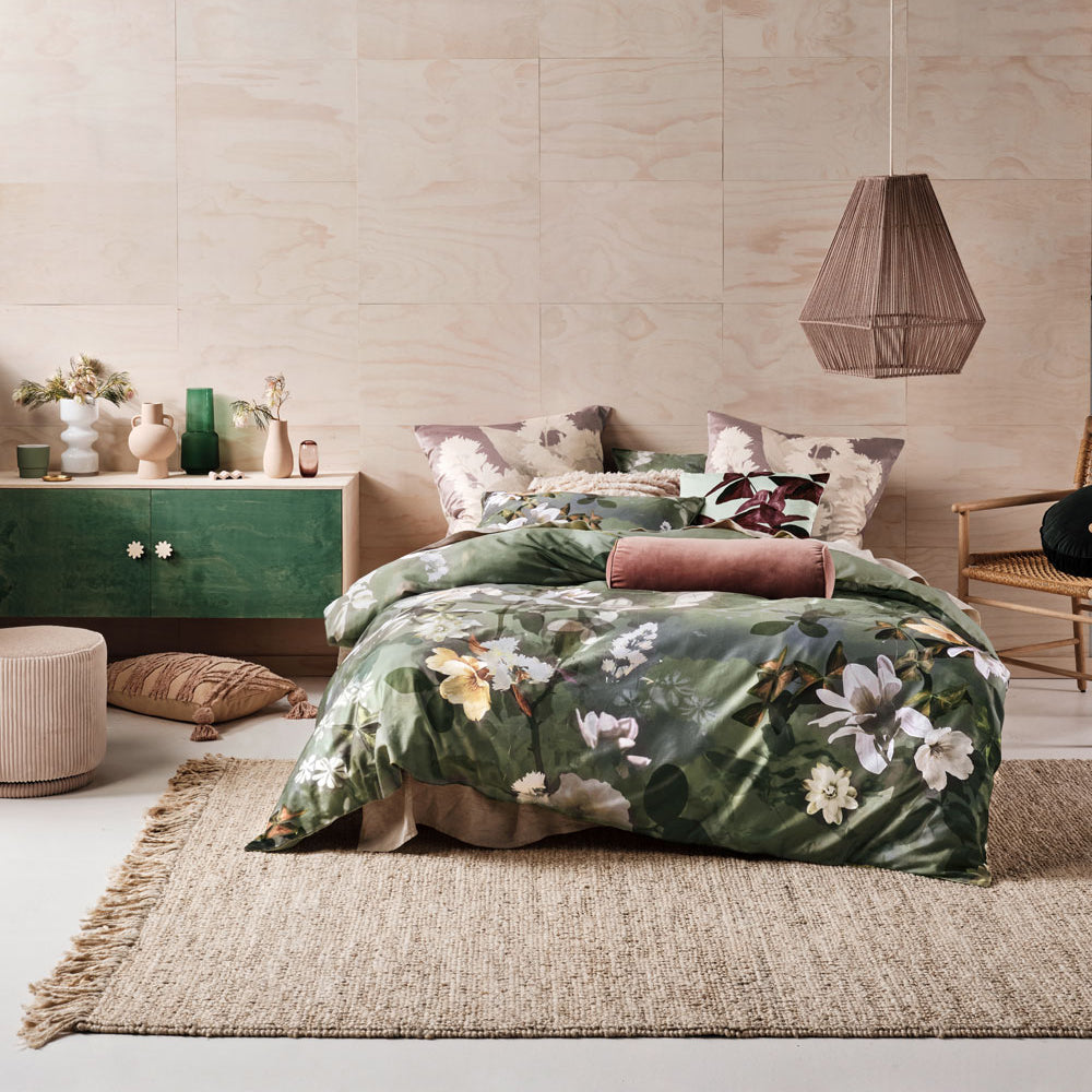 Rosalia Jade Quilt Cover Set | Double Bed