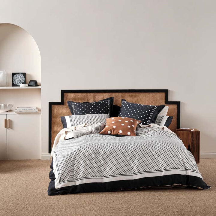 Vivienne Black  Quilt Cover Set | Queen Bed