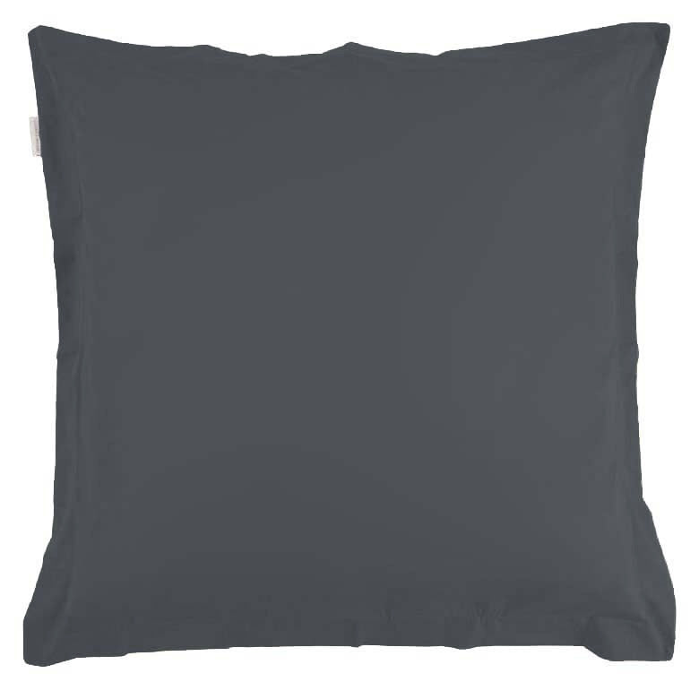 Charcoal 300TC Cotton Percale European Pillowcase