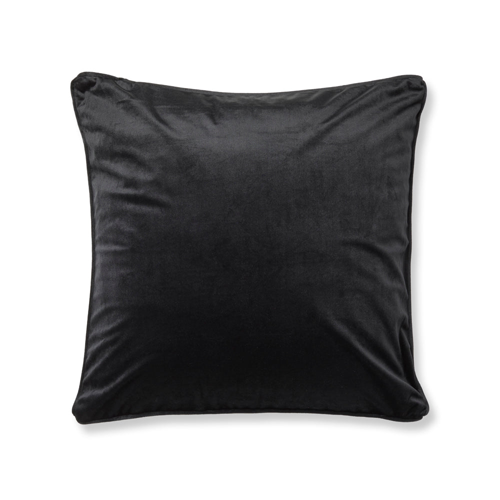 Amelia Black Square Filled Cushion