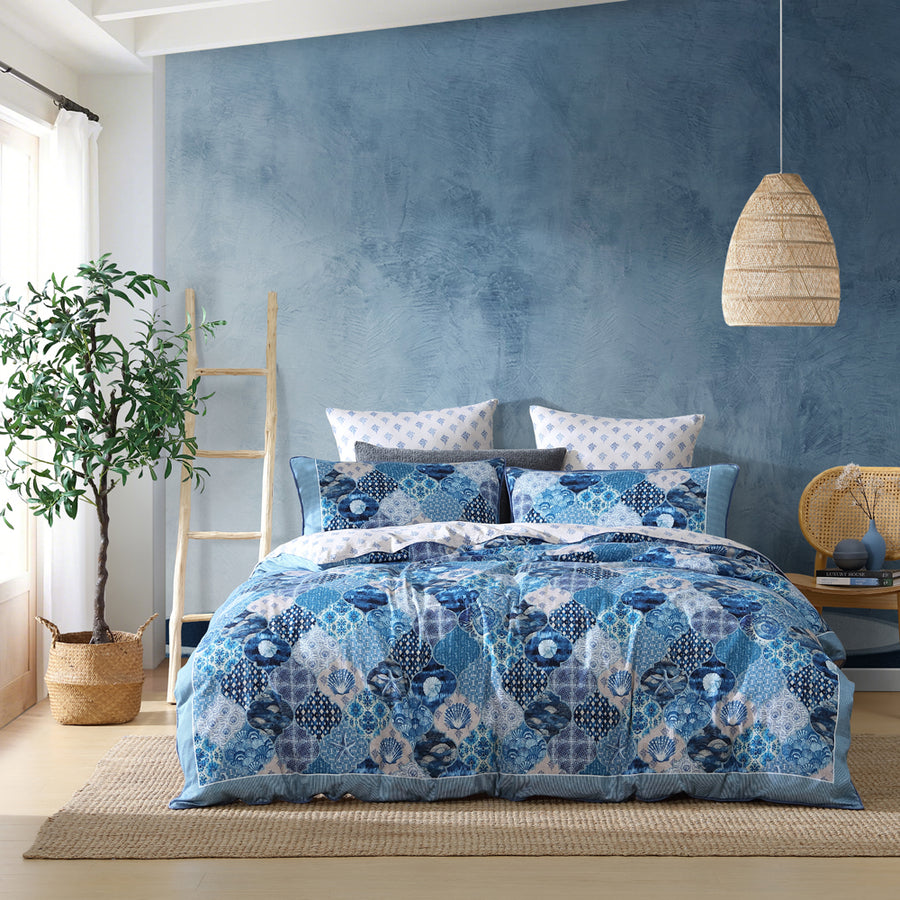 Logan and Mason Balmain Blue Quilt Cover Set | My Linen