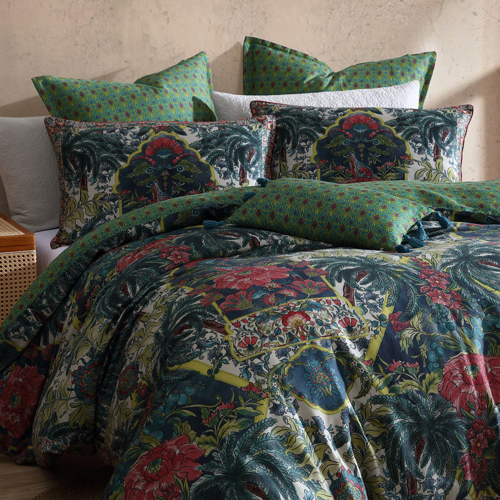 Logan and Mason Breewood Quilt Cover Set Closeup | My Linen