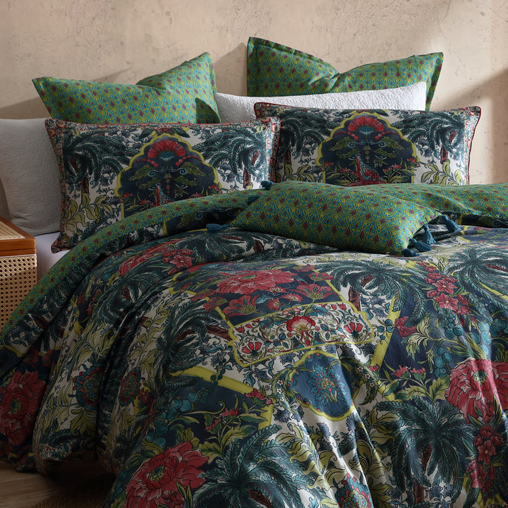 Logan and Mason Breewood Quilt Cover Set Closeup | My Linen