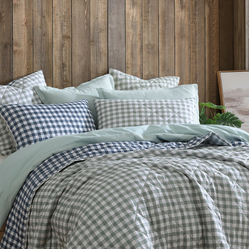 Logan and Mason Camillo Coverlet Closeup | My Linen
