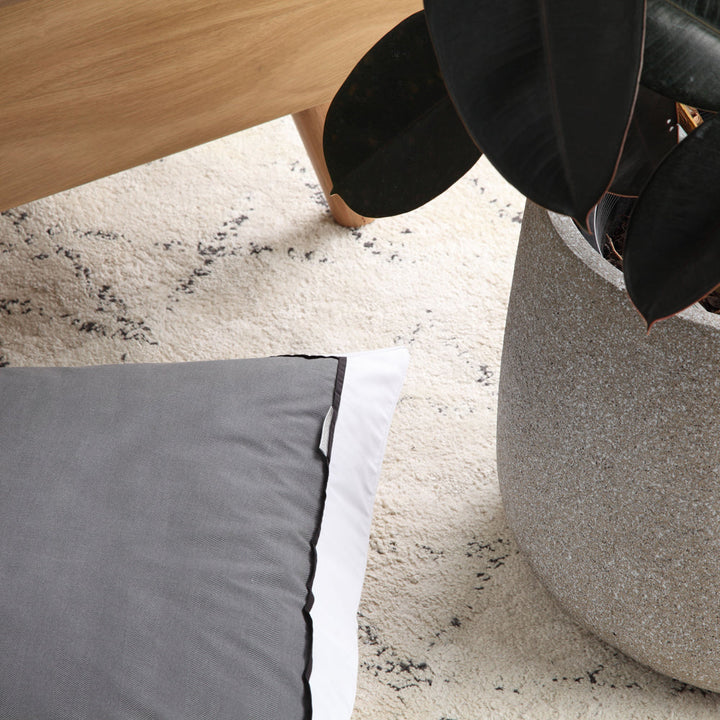 Essex Charcoal Quilt Cover Set | King Bed