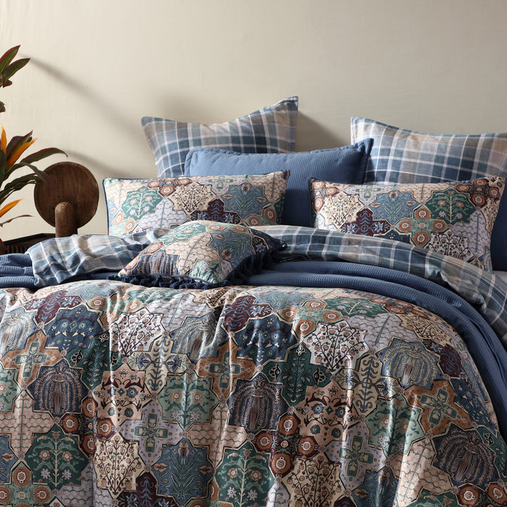 Logan and Mason Ferdinand Square Filled Cushion Lifestyle | My Linen