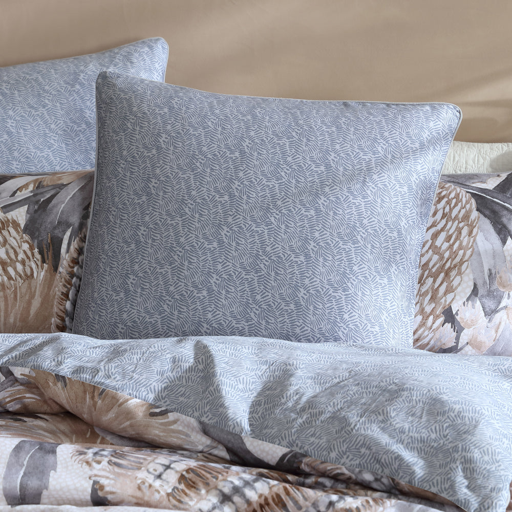 Logan and Mason Finley Silver European Pillowcase Lifestyle | My Linen