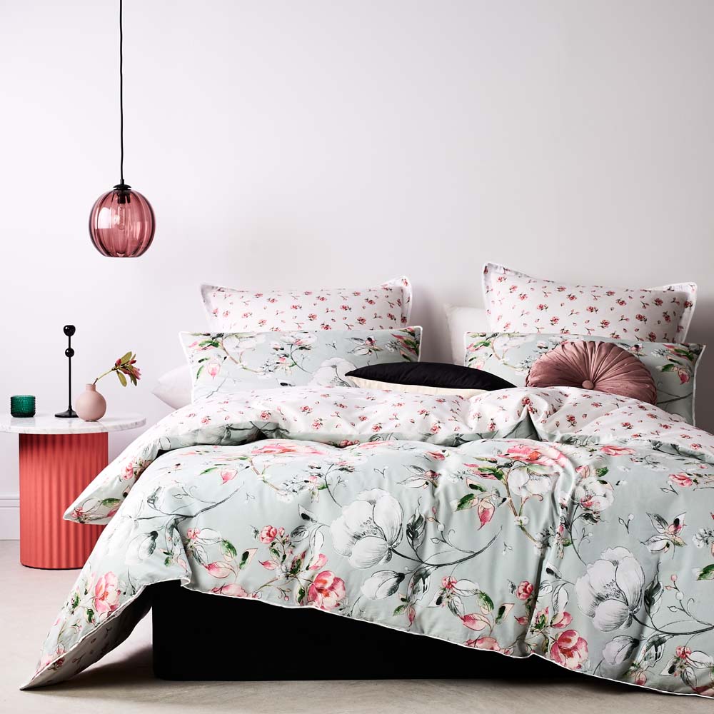 Gracie Sage Quilt Cover Set | Super King