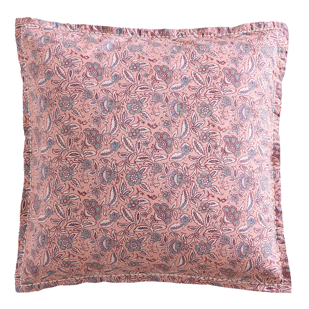 Logan and Mason Jessa Blush European Pillowcase | My Linen