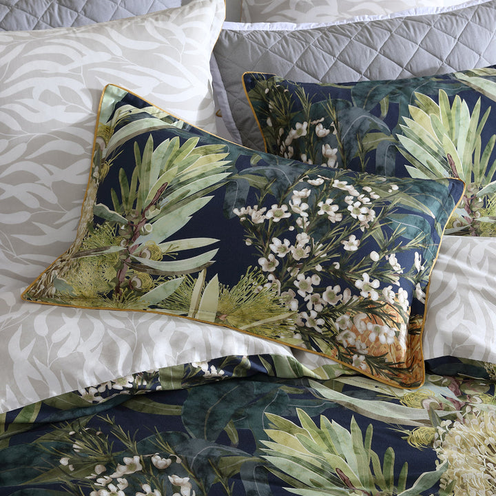 Kiera Green Quilt Cover Set | King Bed