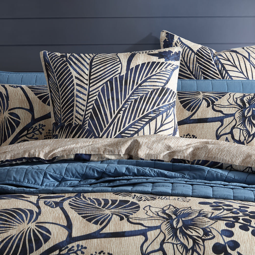 Kuranda Blue Quilt Cover Set | King Bed