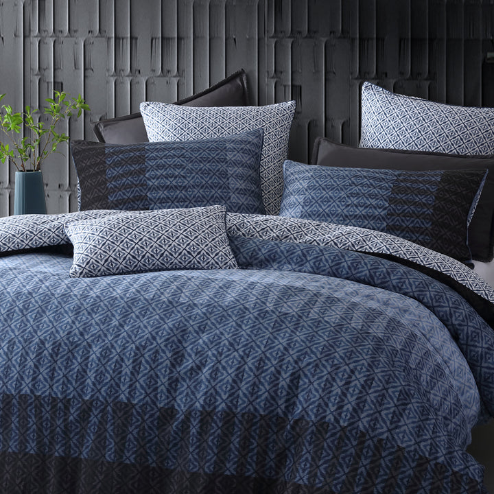 Logan and Mason Kyuss Quilt Cover Set Closeup | My Linen
