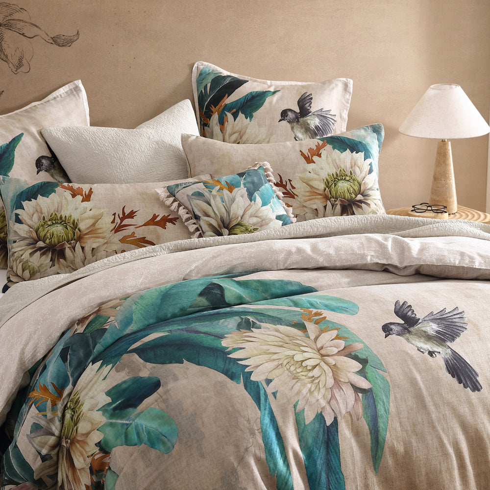 Logan and Mason Mayumi Square Filled Cushion Lifestyle | My Linen