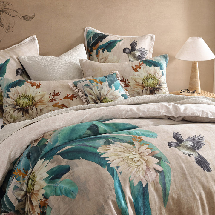 Logan and Mason Mayumi Square Filled Cushion Lifestyle | My Linen