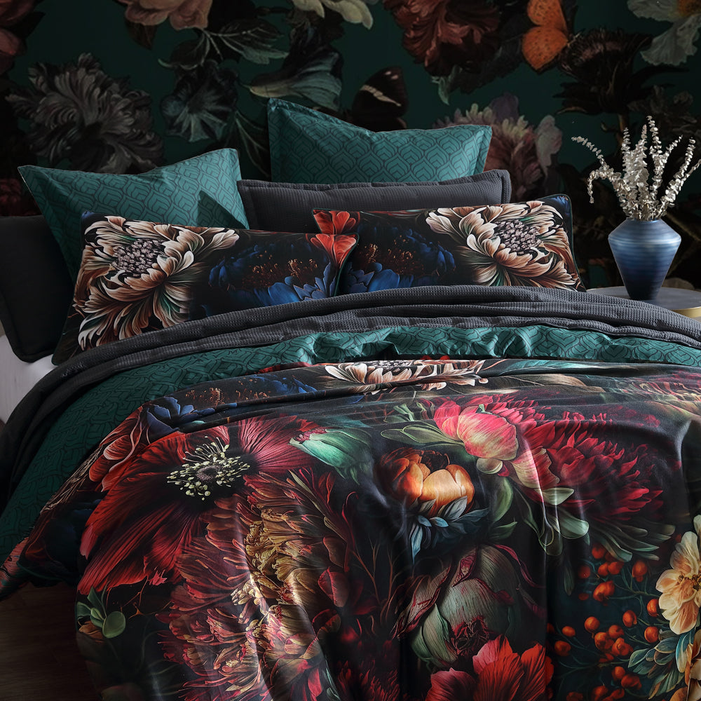 Secret Garden Green Quilt Cover Set | King Bed