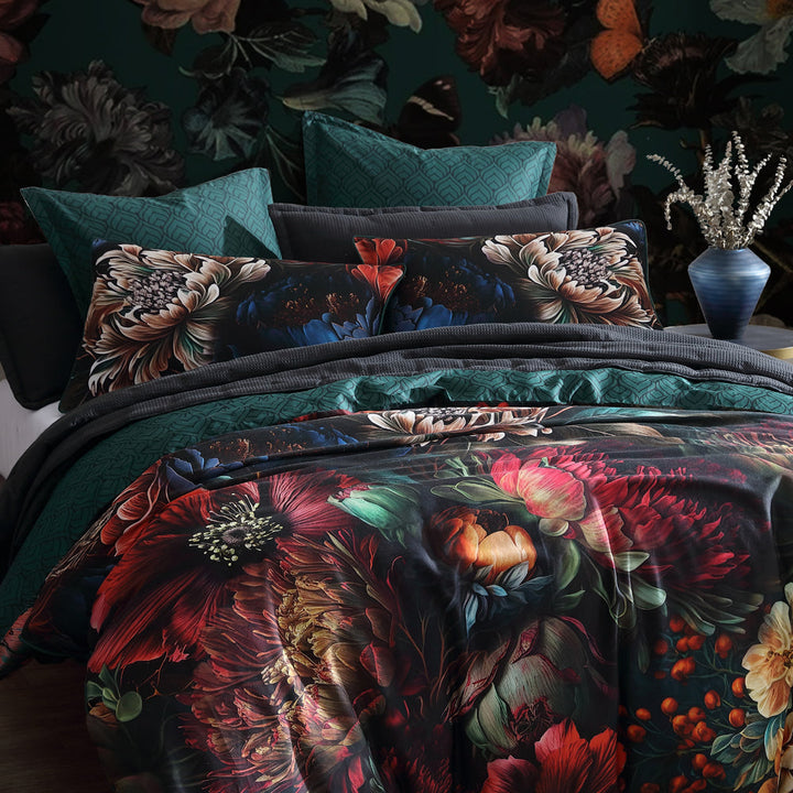 Secret Garden Green Quilt Cover Set | King Bed