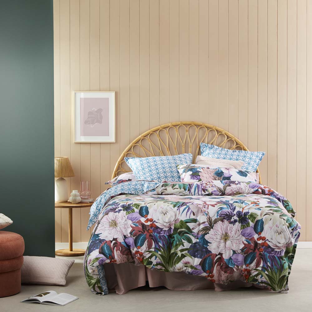 Sedona Olive Quilt Cover Set | Queen Bed