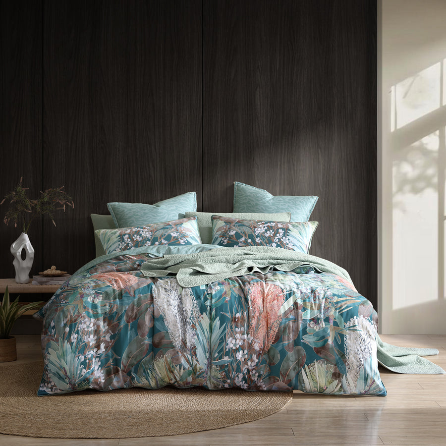 Logan and Mason Tomah Eucalypt Quilt Cover Set | My Linen