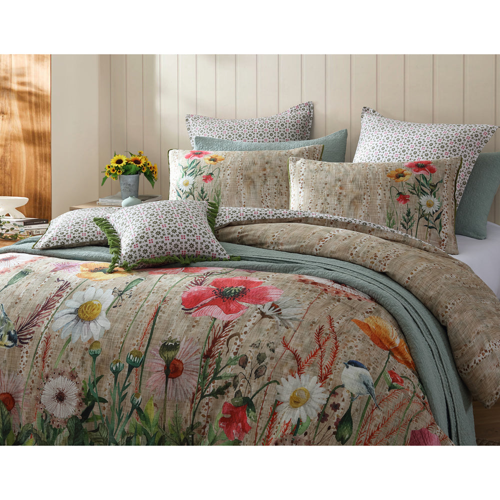 Logan and Mason Versailles Quilt Cover Set Closeup | My Linen
