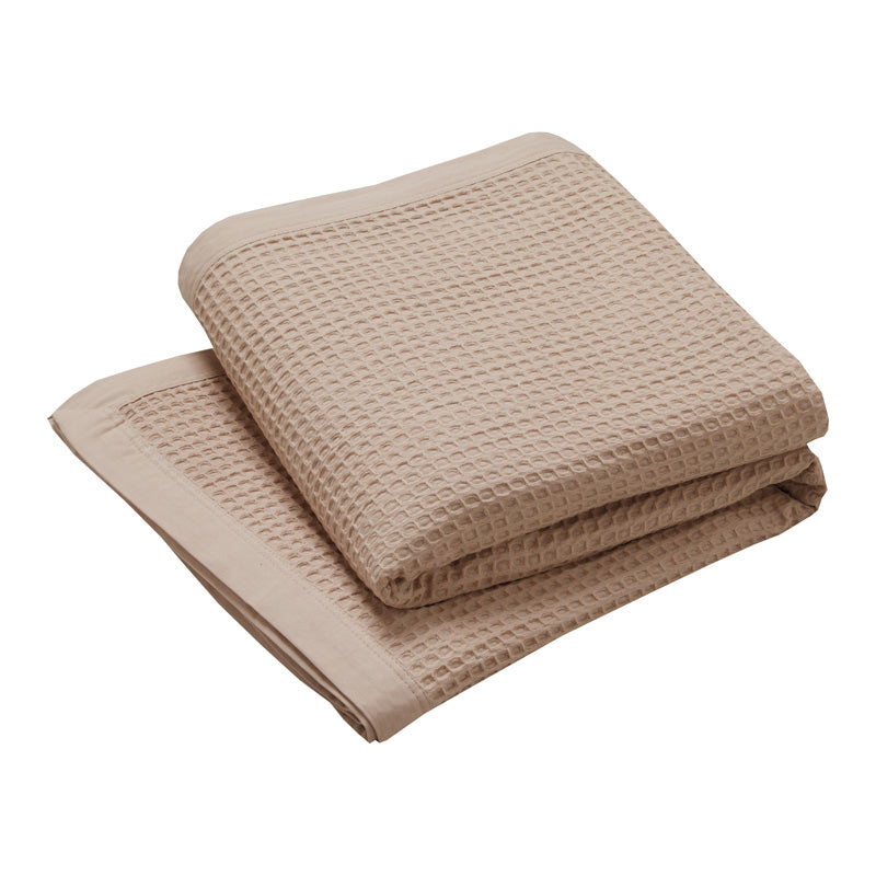 Cotton Waffle Blanket Linen Logan Mason Queen King My Linen