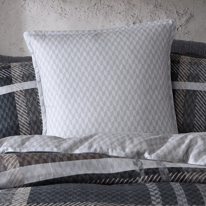 Logan and Mason Yarmouth Grey European Pillowcase Lifestyle | My Linen