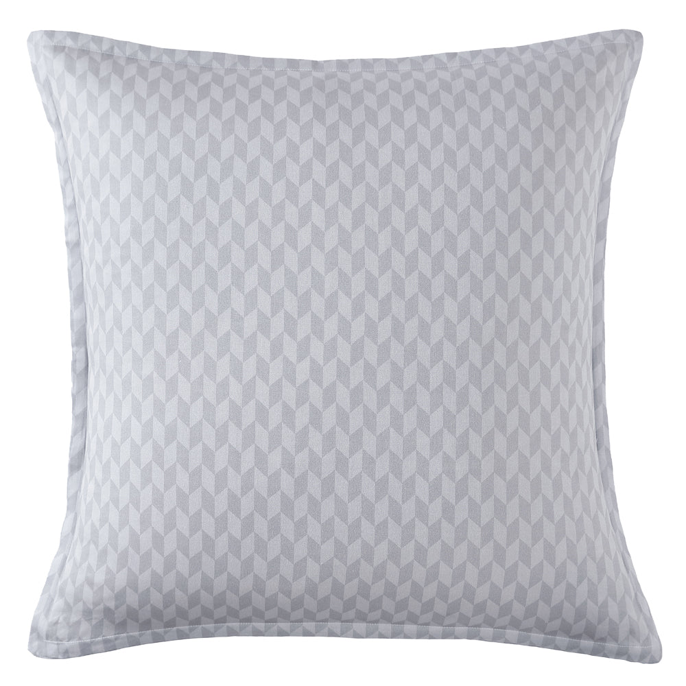 Logan and Mason Yarmouth Grey European Pillowcase | My Linen