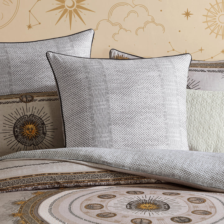 Logan and Mason Zepher Stone European Pillowcase Lifestyle | My Linen