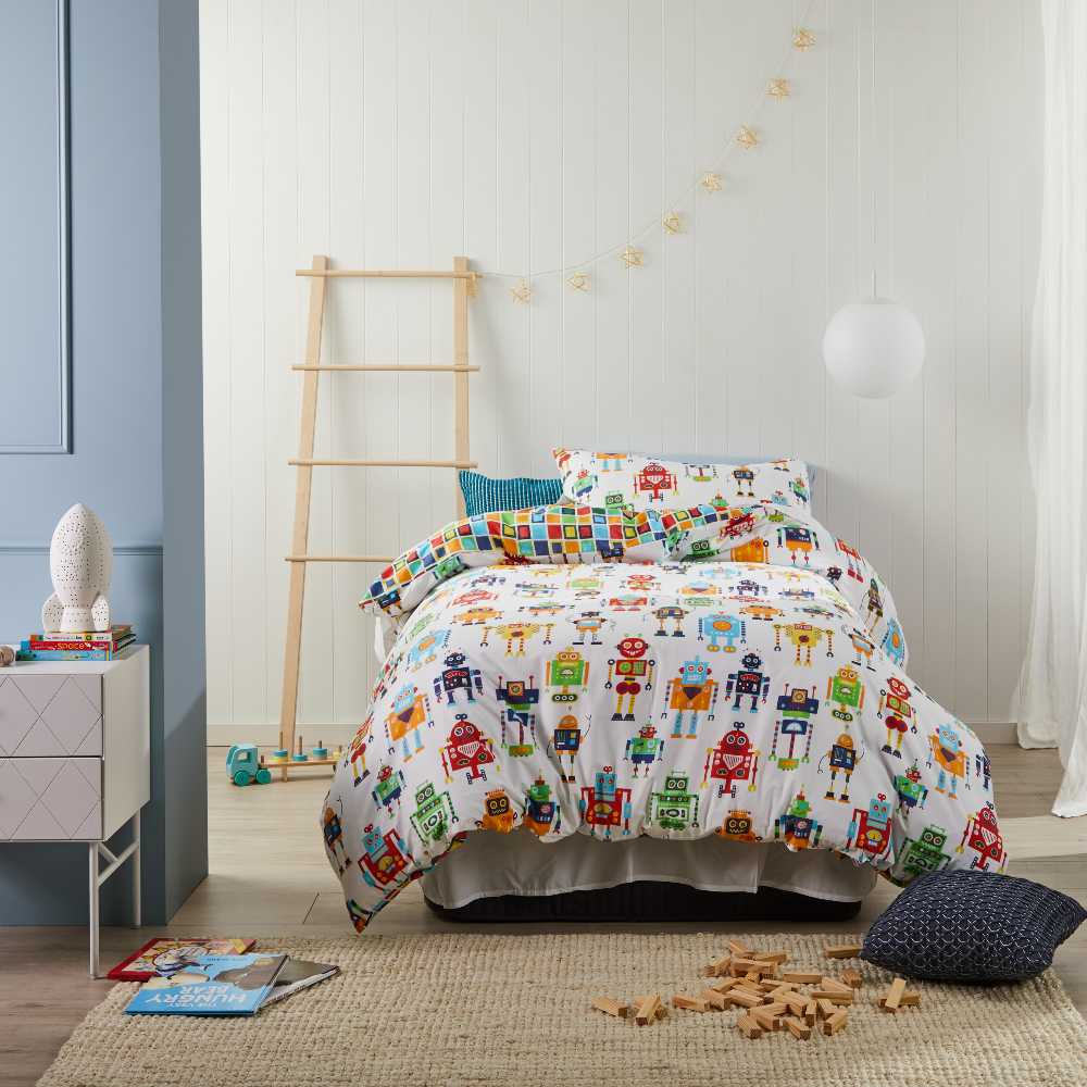 Robots Multi Quilt Cover Set | Double Bed