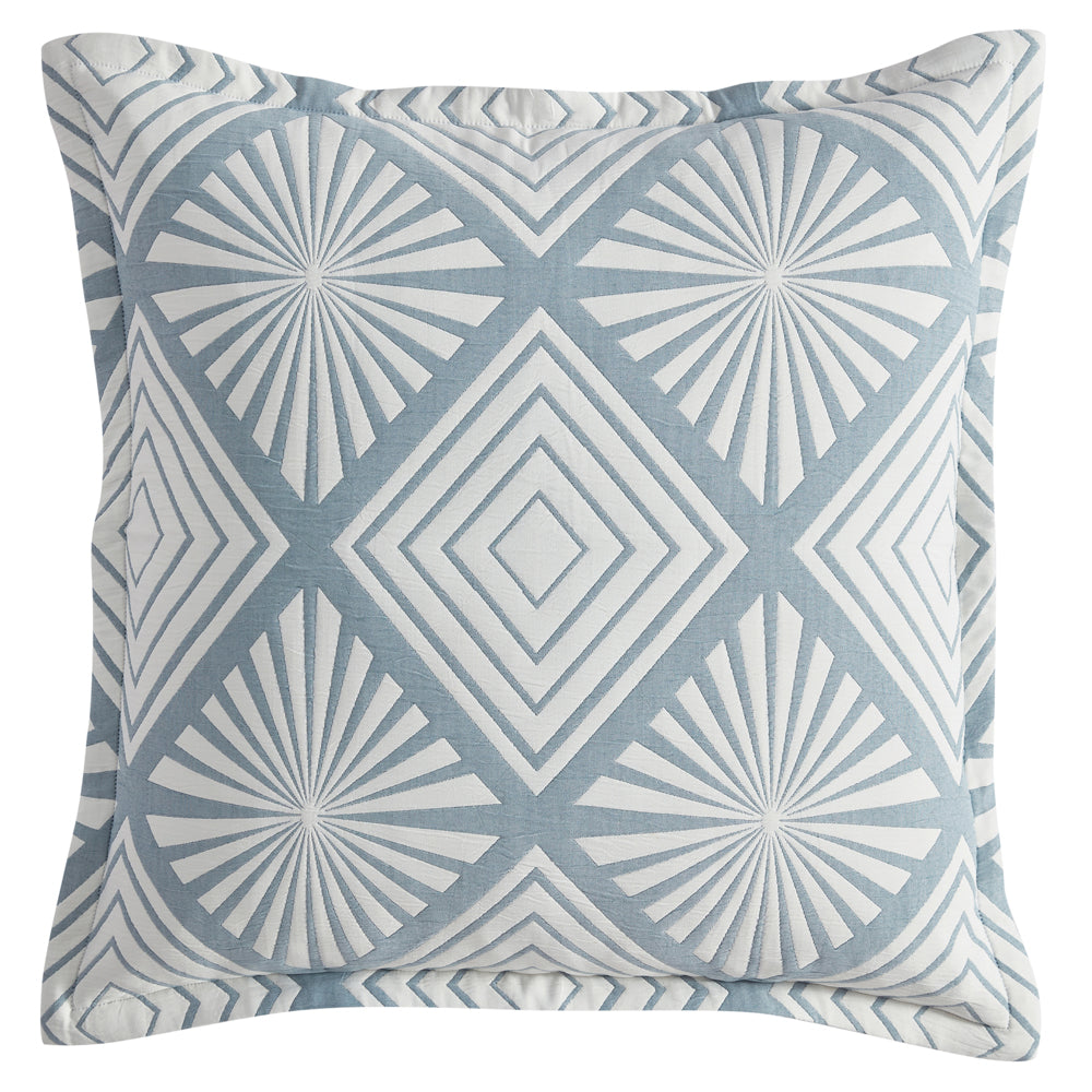 Platinum Logan and Mason Alchemy Aegean European Pillowcase | My Linen