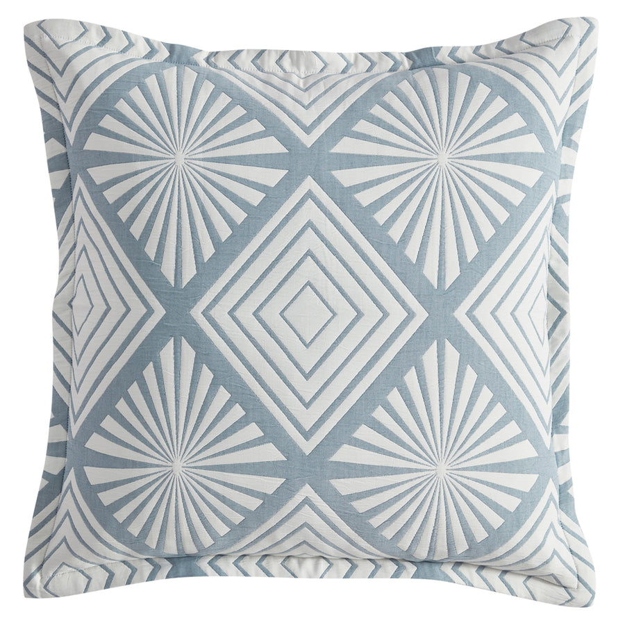 Platinum Logan and Mason Alchemy Aegean European Pillowcase | My Linen
