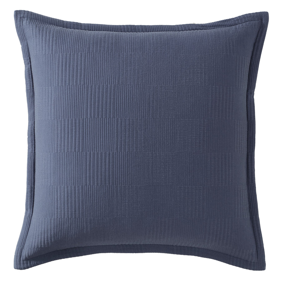 Platinum Logan and Mason Caspian Indigo European Pillowcase | My Linen