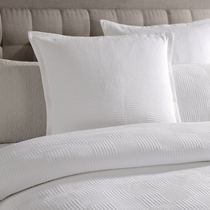 Caspian White Quilt Cover Set | Queen Bed