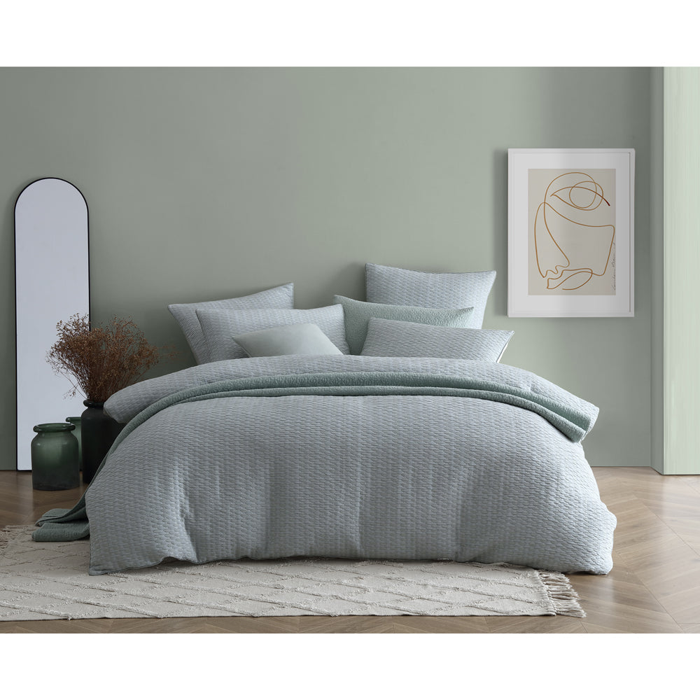 Frankie Sage Quilt Cover Set | Super King