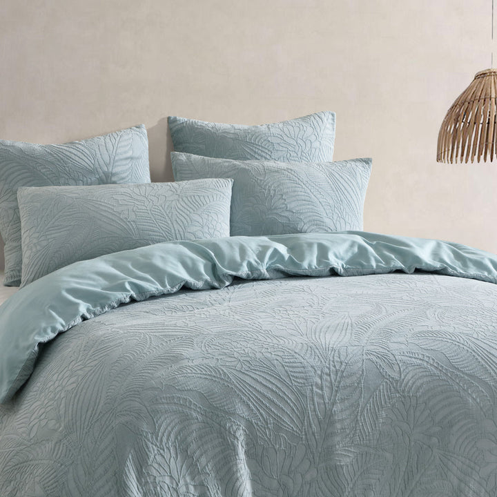 Kaia Sage Quilt Cover Set | King Bed
