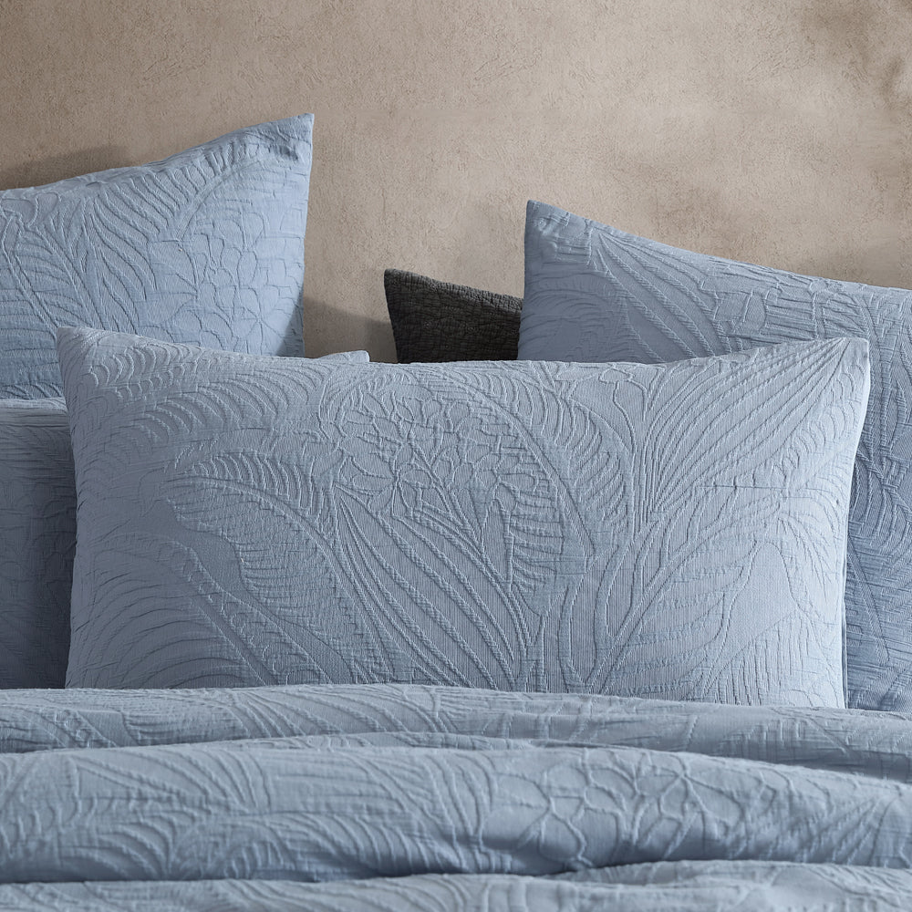 Platinum Logan and Mason Kaia Slate Quilt Cover Set Pillow | My Linen