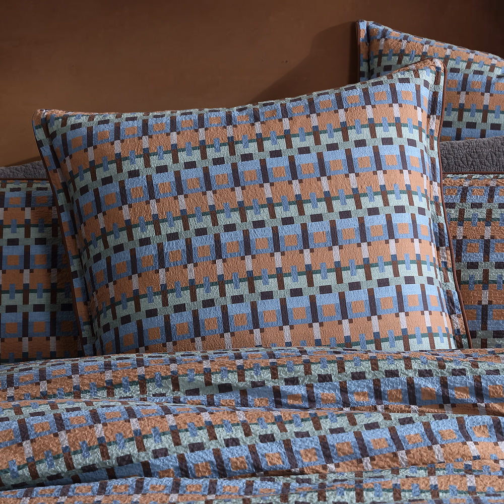Platinum Logan and Mason Kassia Multi European Pillowcase Lifestyle | My Linen