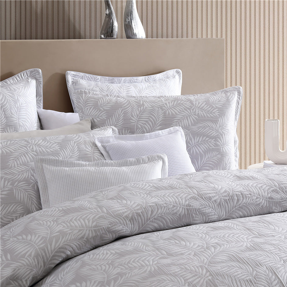 Koko Silver Quilt Cover Set | Queen Bed