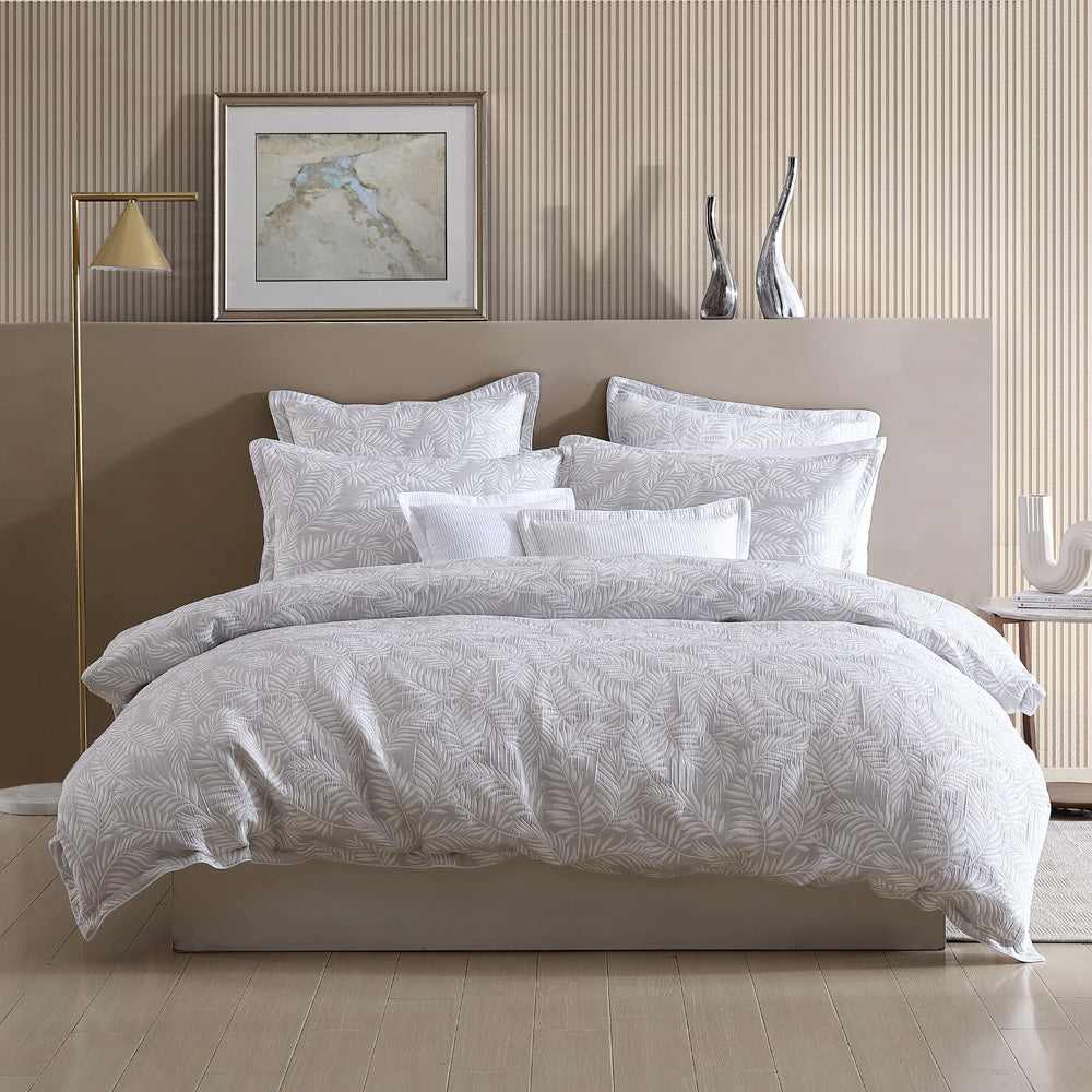 Koko Silver Quilt Cover Set | Queen Bed