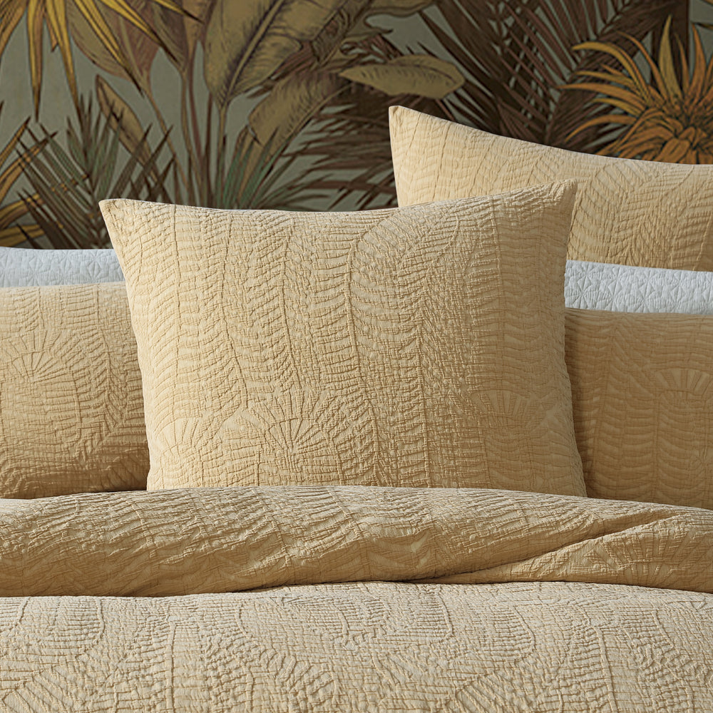 Platinum Logan and Mason Navajo Mustard European Pillowcase Lifestyle | My Linen