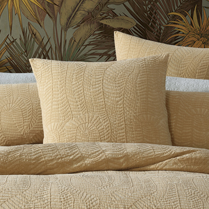 Platinum Logan and Mason Navajo Mustard European Pillowcase Lifestyle | My Linen