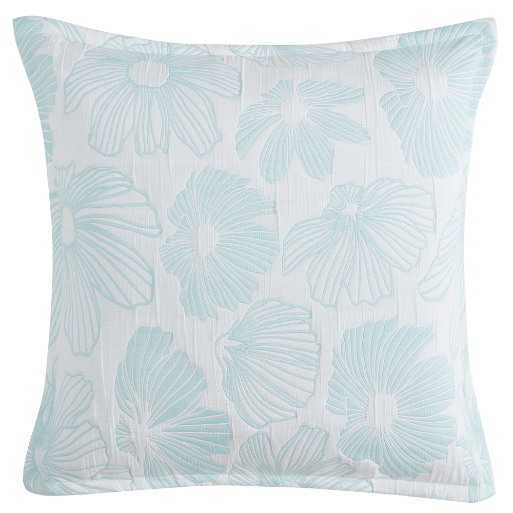 Poppi Aqua European Pillowcase