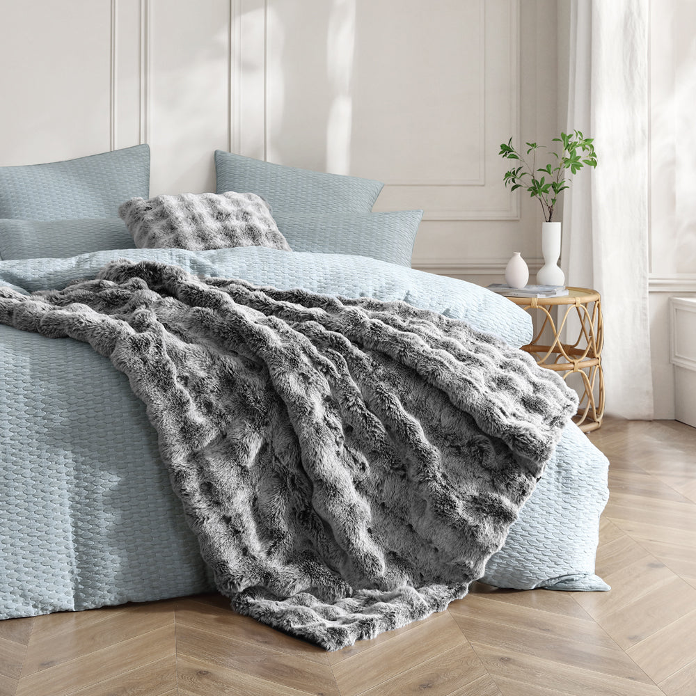 Faux Fur Throw Large Grey Throw For Sofa Avioni Home Everlasting