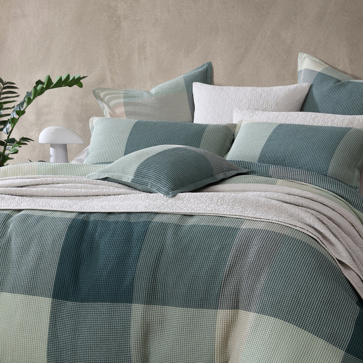 Platinum Logan and Mason Sadie Forest Quilt Cover Set Closeup | My Linen