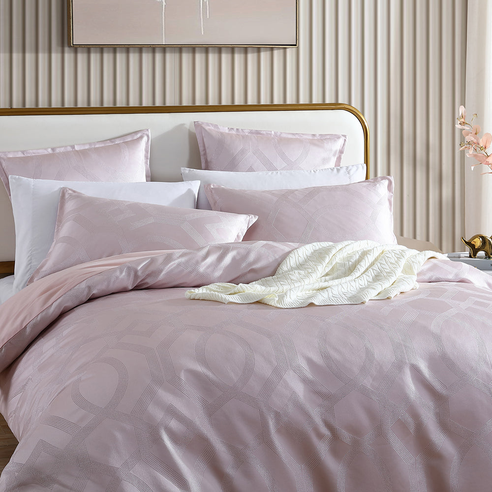 Seville Blush Quilt Cover Set | Queen Bed